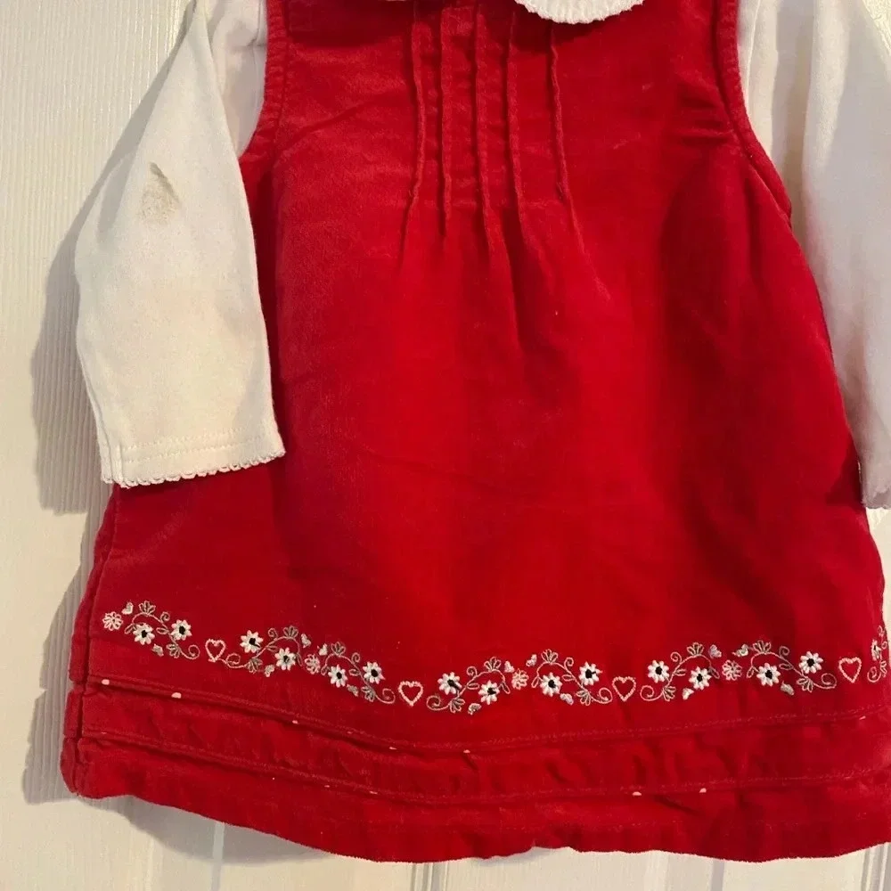 Baby Gap Velvet Jumper, Shirt, and Diaper Cover